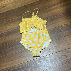 Yellow Polka Dot Swimsuit